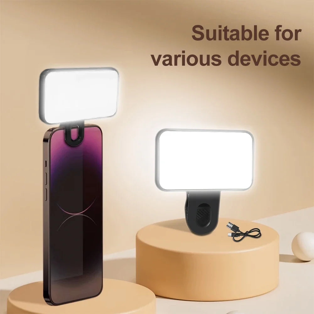 PocketGlow™ – Mini Selfie Fill Light voor Perfecte Belichting