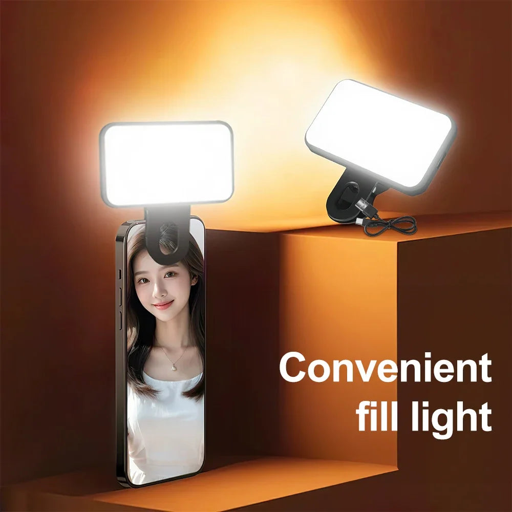 PocketGlow™ – Mini Selfie Fill Light voor Perfecte Belichting